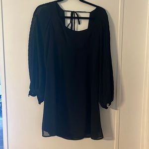 Black babydoll dress